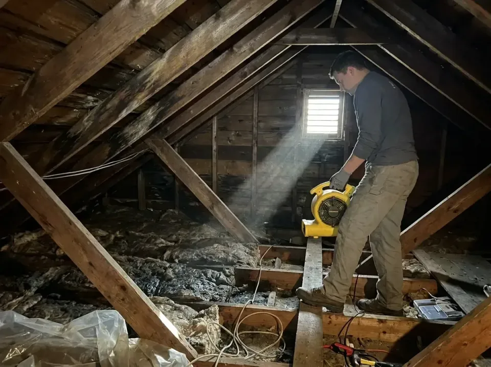 attic-water-damage-drying-proc-007 — frequently asked questions, Emergency Water Extraction & 24/7 Flood Response in Whitesb…